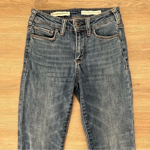 Pilcro and the Letterpress Anthro High Rise Denim Legging Jeans Stretch Size 26 - Picture 2 of 8